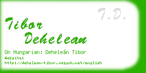 tibor dehelean business card